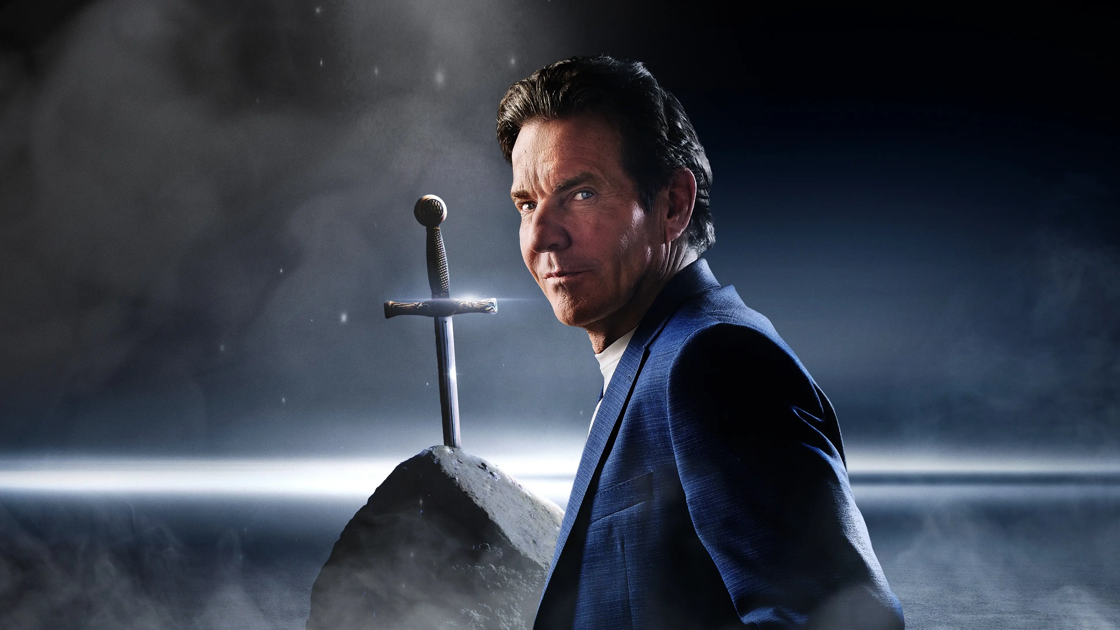 Holy Marvels with Dennis Quaid backdrop