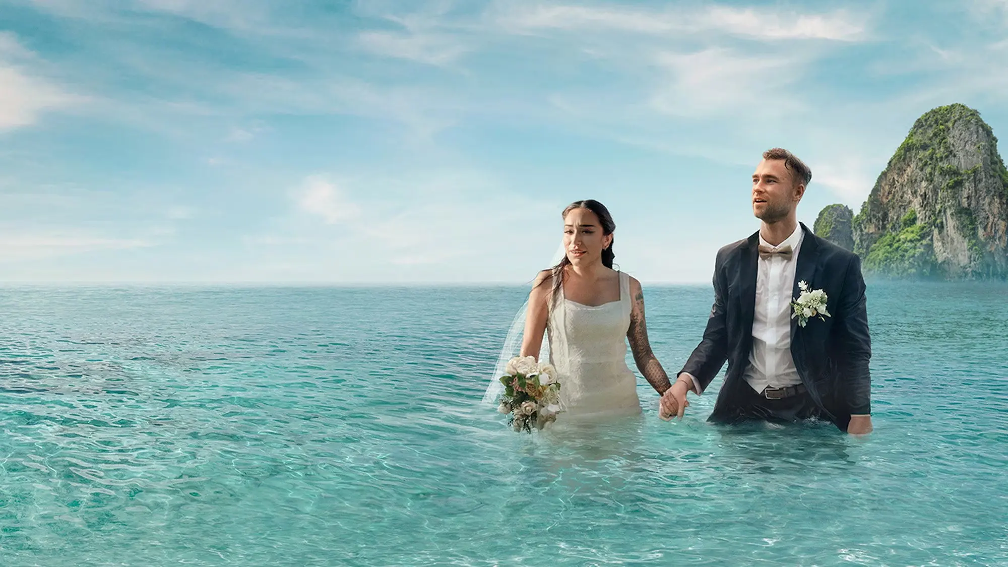 Stranded on Honeymoon Island Sverige backdrop