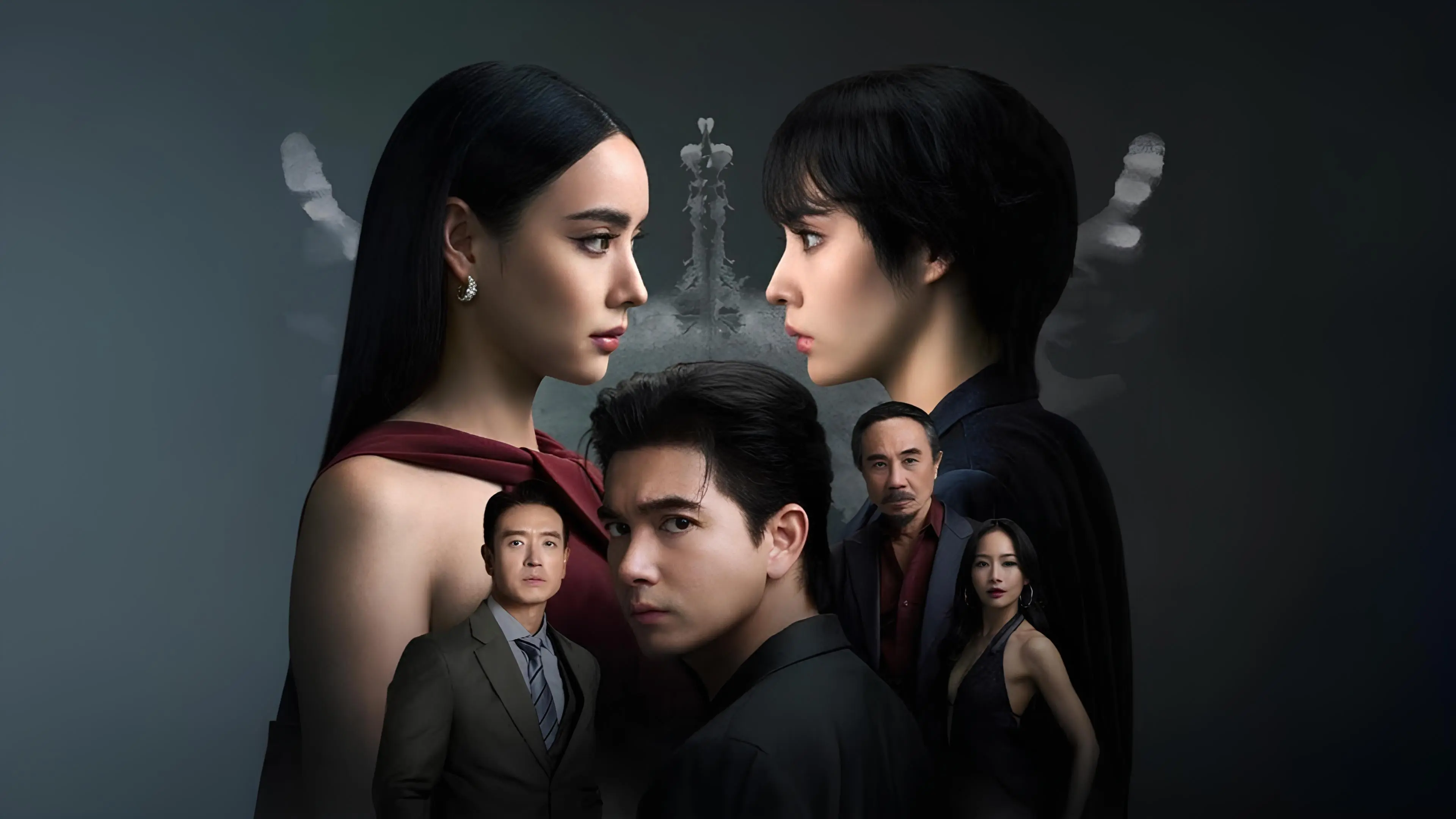 Decalcomania backdrop