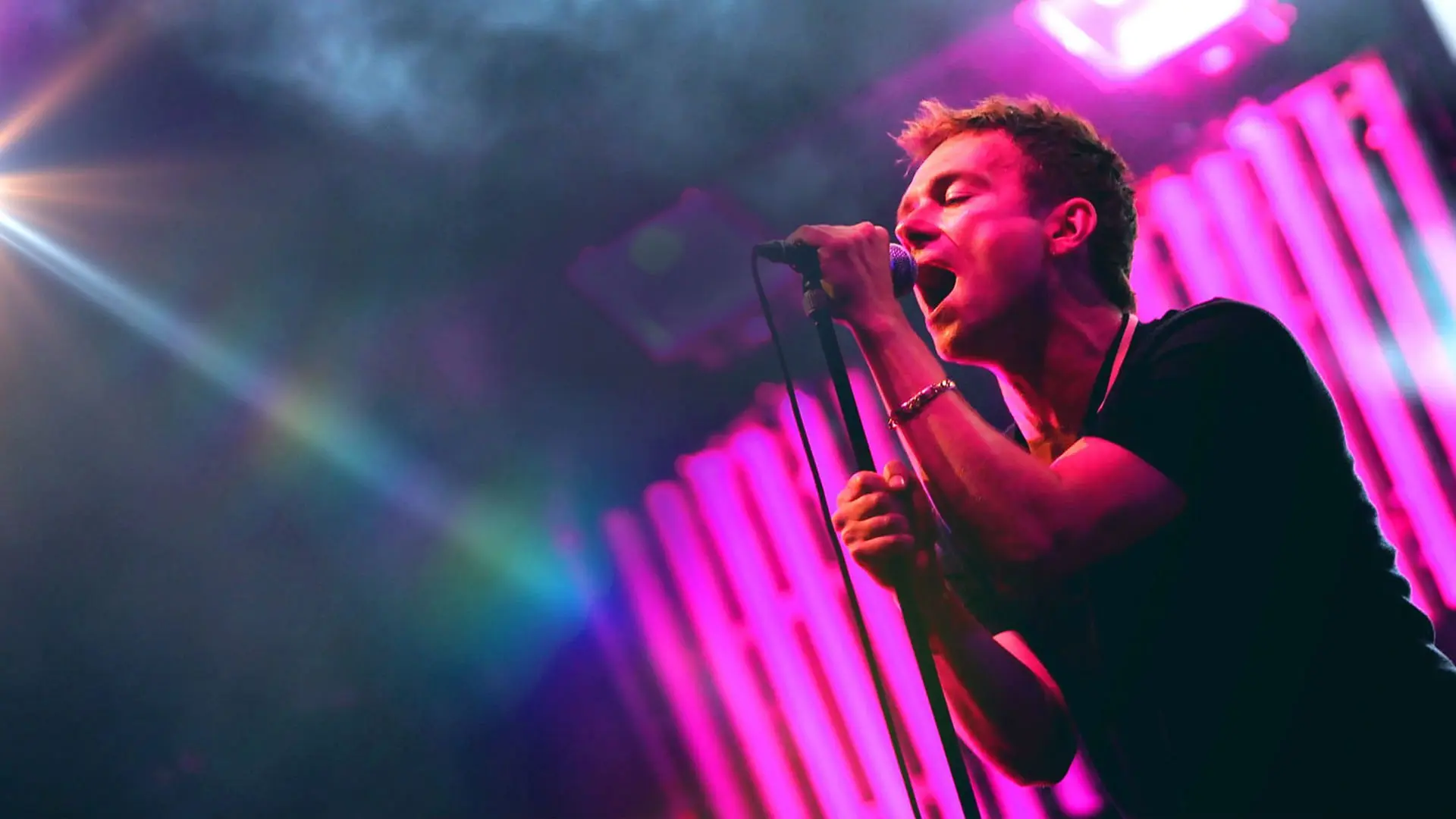 Blur at the BBC backdrop