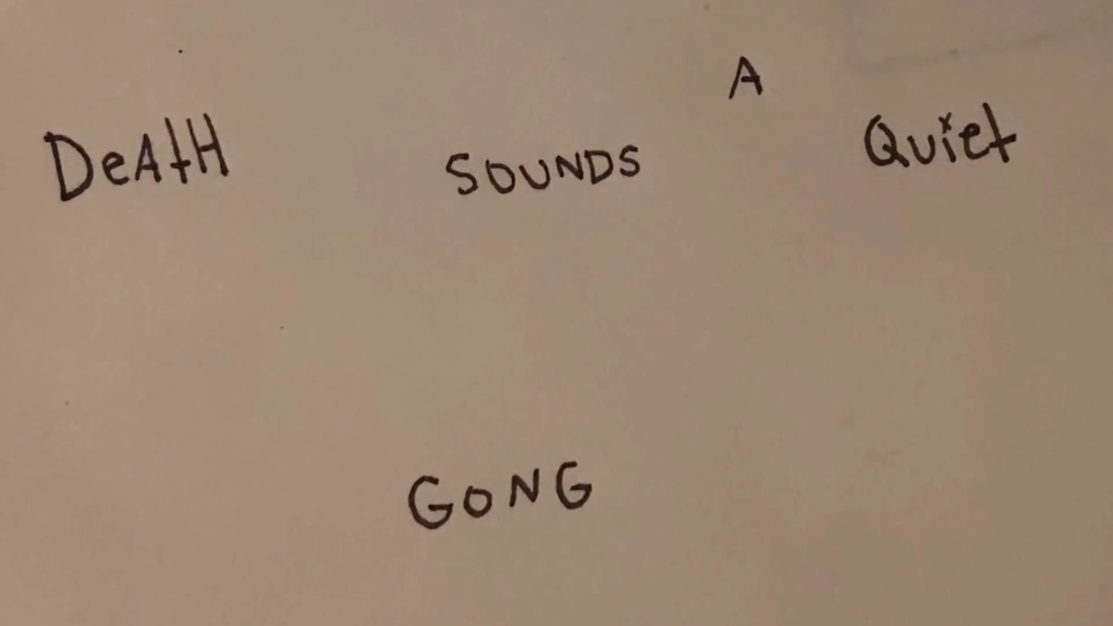 Death Sounds a Quiet Gong backdrop