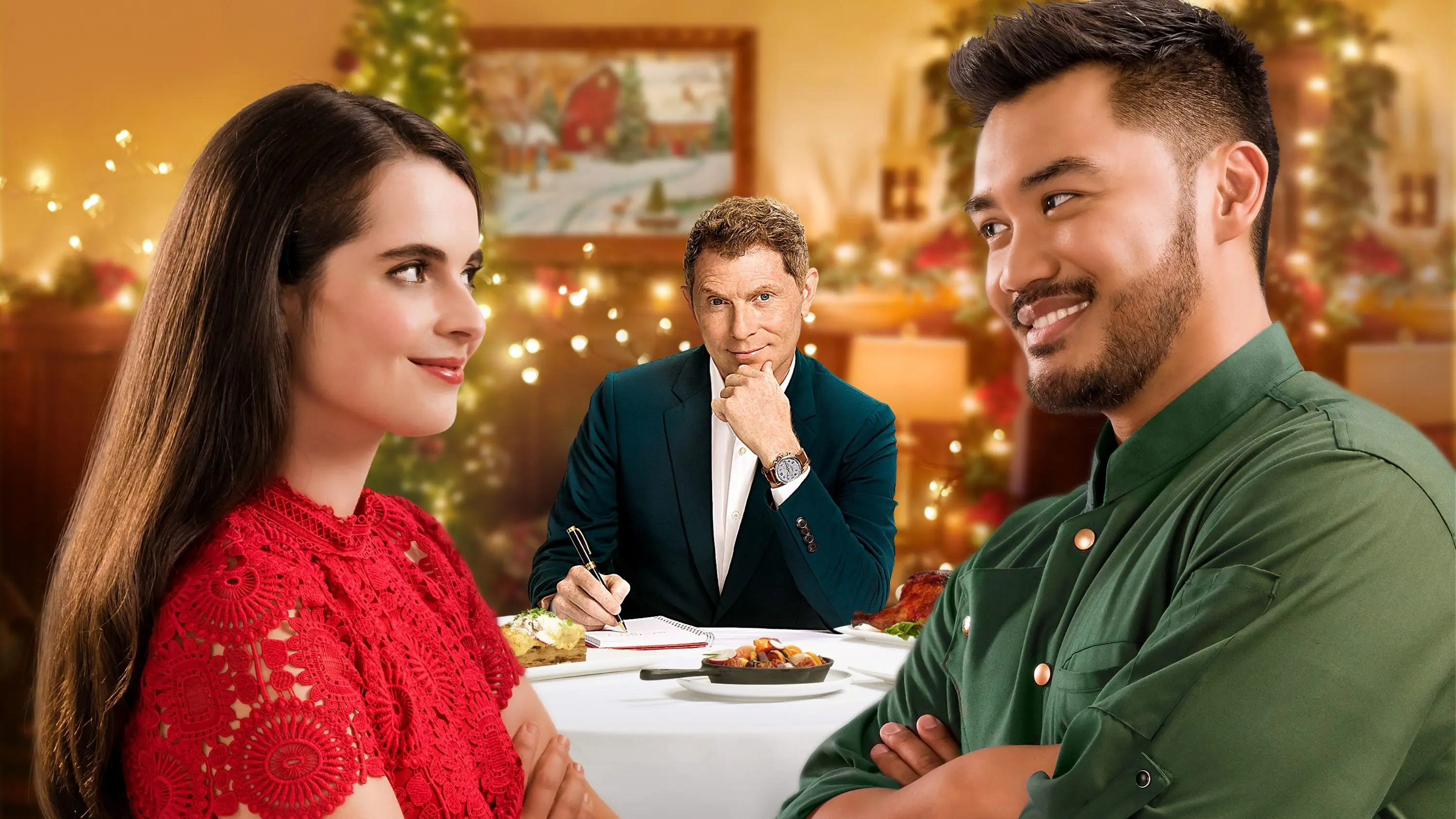 One Delicious Christmas backdrop