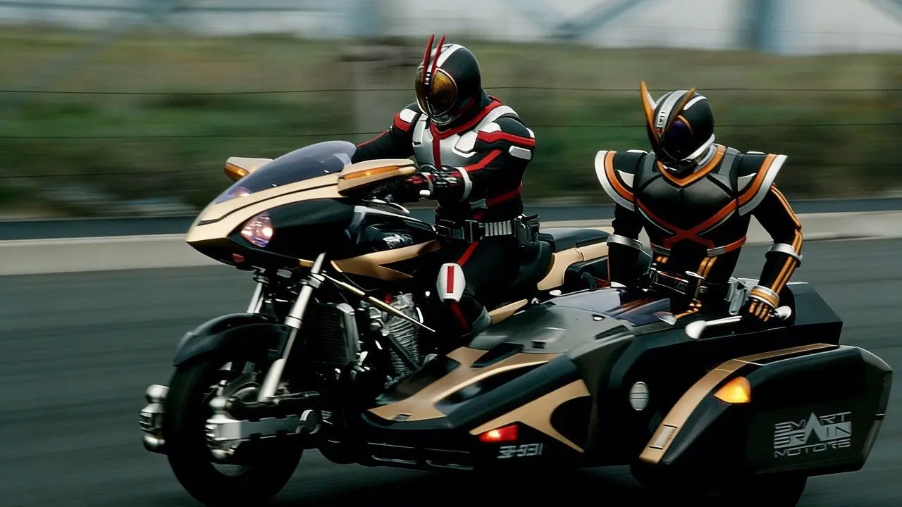 Kamen Rider 555 backdrop